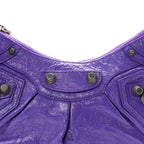 Agneau Arena Le Cagole Shoulder Bag XS Purple