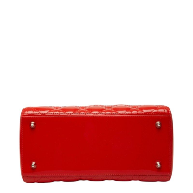 Dior Lady Dior Cannage Patent Leather 2way Bag