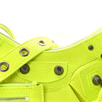 Agneau Arena Le Cagole Shoulder Bag XS Fluo Yellow