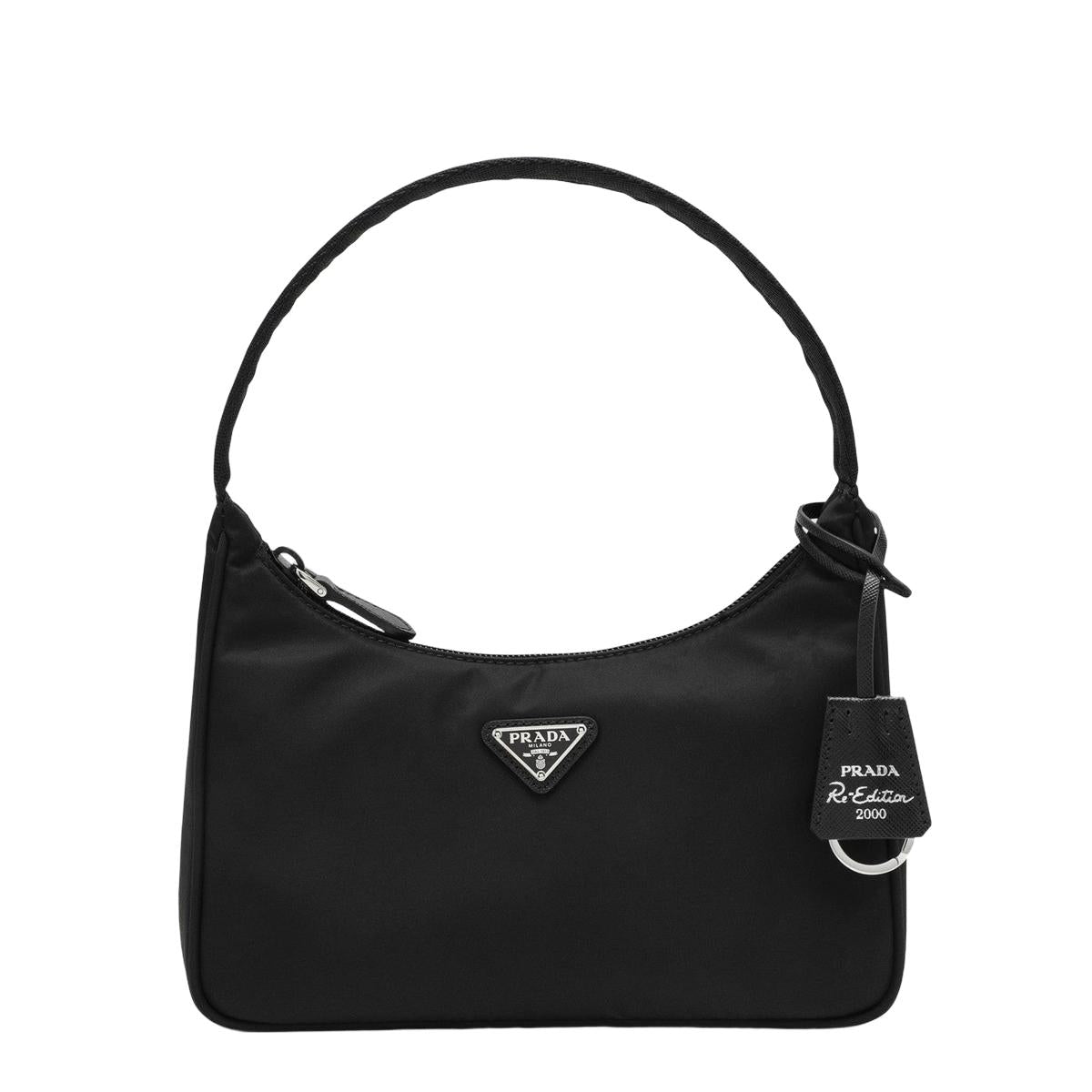 PRADA SOFT NAPPA LEATHER SHOULDER BAG