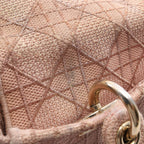 Dior LADY D-LITE Cannage Canvas Handbag