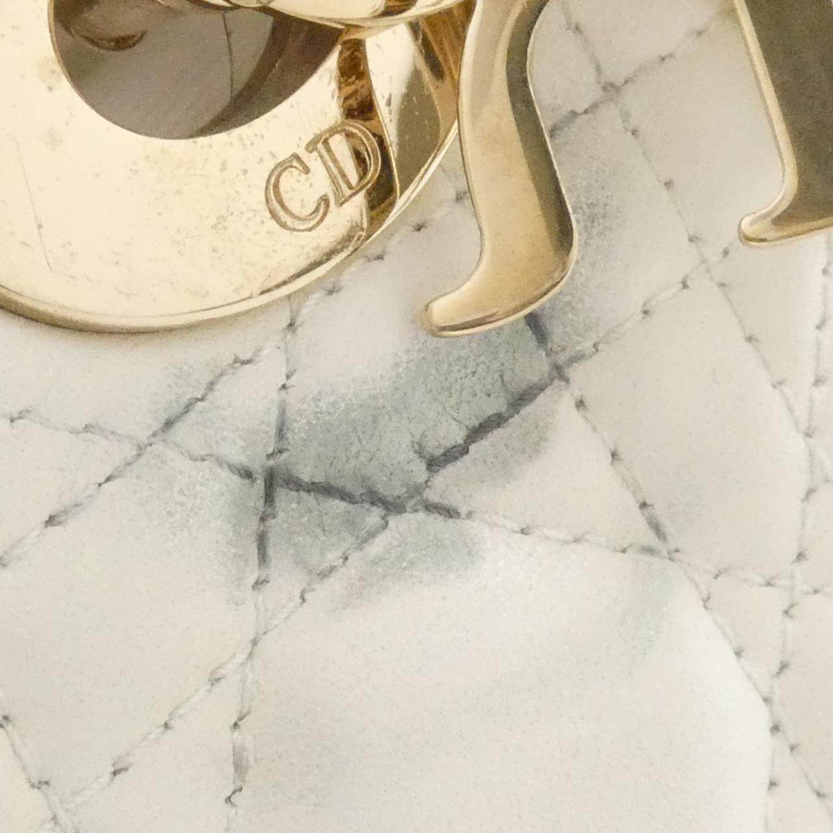 Christian Dior Lady Dior Mini Lambskin Shoulder Bag