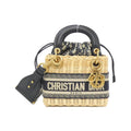 Christian Dior Dior Oblique Natural Wicker Canvas Bag
