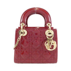 Christian Dior Lady Dior Patent Mini Shoulder Bag
