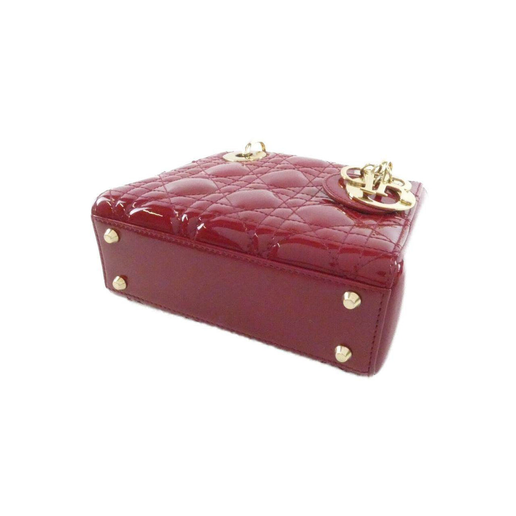 Christian Dior Lady Dior Patent Mini Shoulder Bag