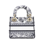 Christian Dior Plan De Paris Lady D-Lite Canvas Bag