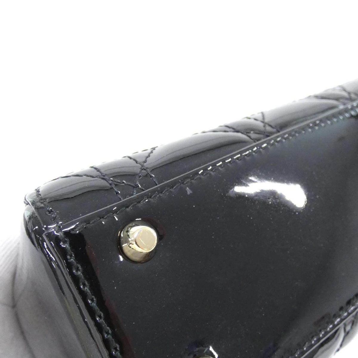 Christian Dior Lady Dior Patent Mini Bag