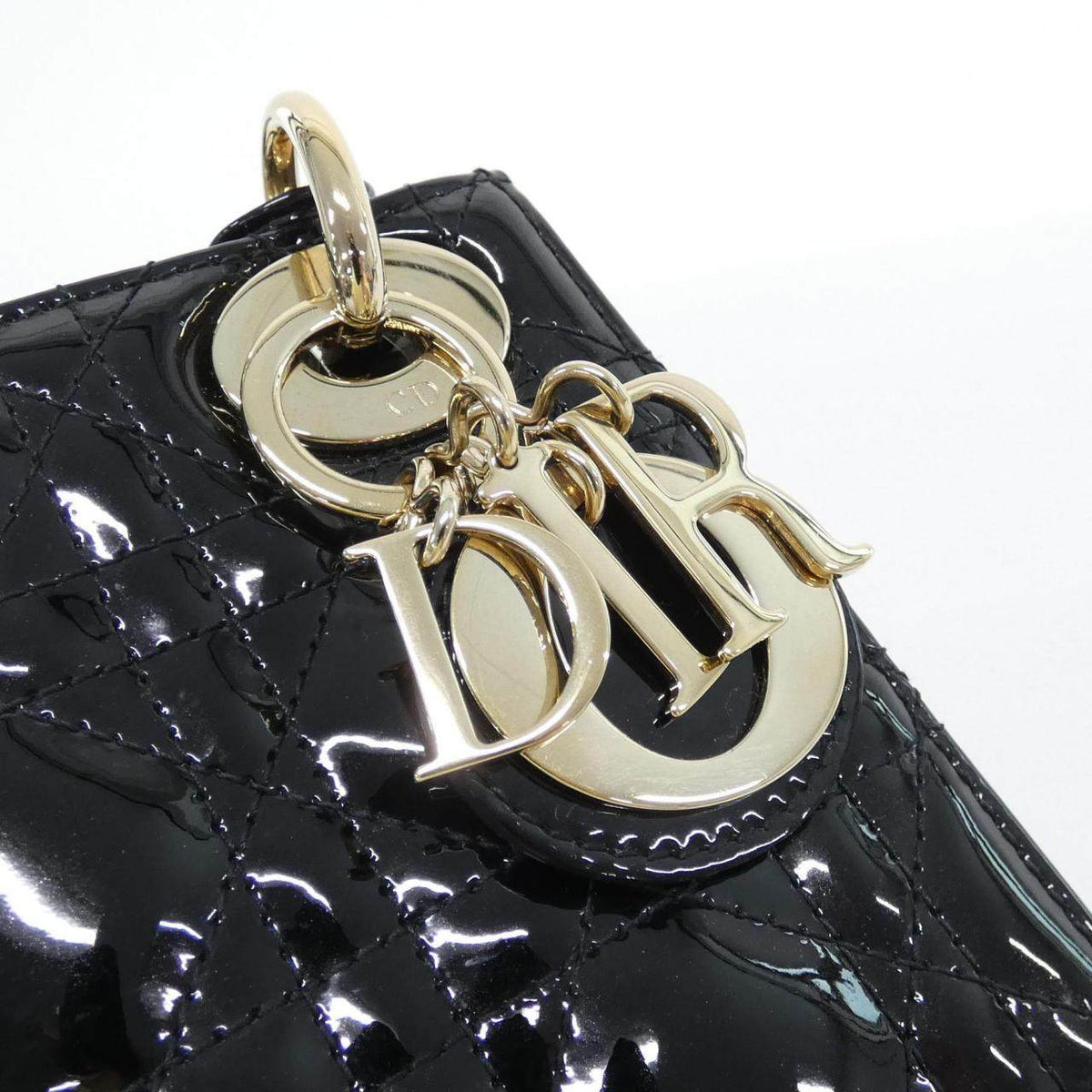 Christian Dior Lady Dior Patent Mini Bag