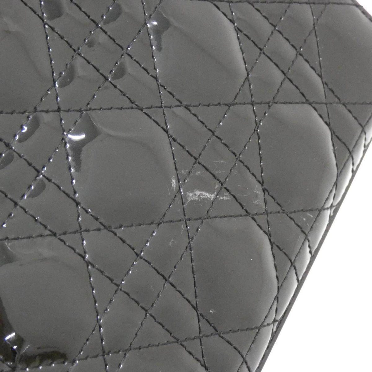 Christian Dior Lady Dior Patent Leather Bag