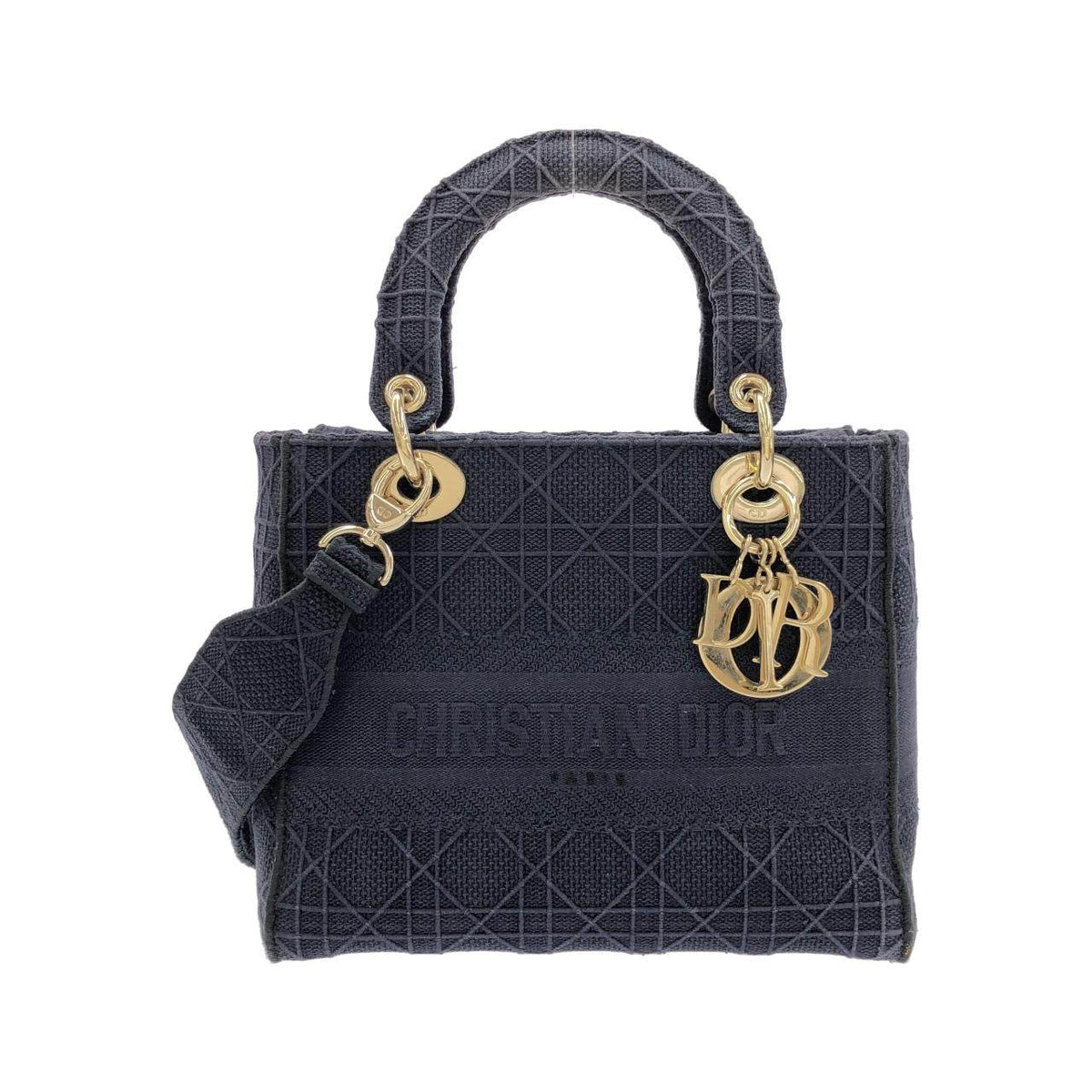 Christian Dior Lady D-Lite Canvas Handbag