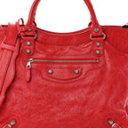 Agneau Giant 12 Silver Hardware Velo Coquelicot