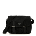 Prada Tessuto Nylon Messenger Bag Black