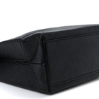 Calfskin Logo XXS Shopping Tote Black