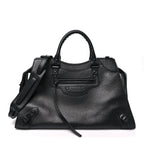 Grained Calfskin Neo Classic Black Hardware S City  Black