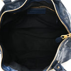 Agneau Giant 12 Gold Hardware Work Bleu Mineral