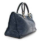 Agneau Giant 12 Gold Hardware Work Bleu Mineral