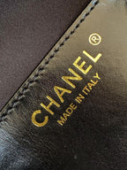 Small Handbag Grained Calfskin & Gold-Tone Metal Bag