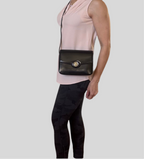 NWT Tory Burch Robinson Spazzolato Convertible Leather Medium Shoulder Bag With Dust Bag