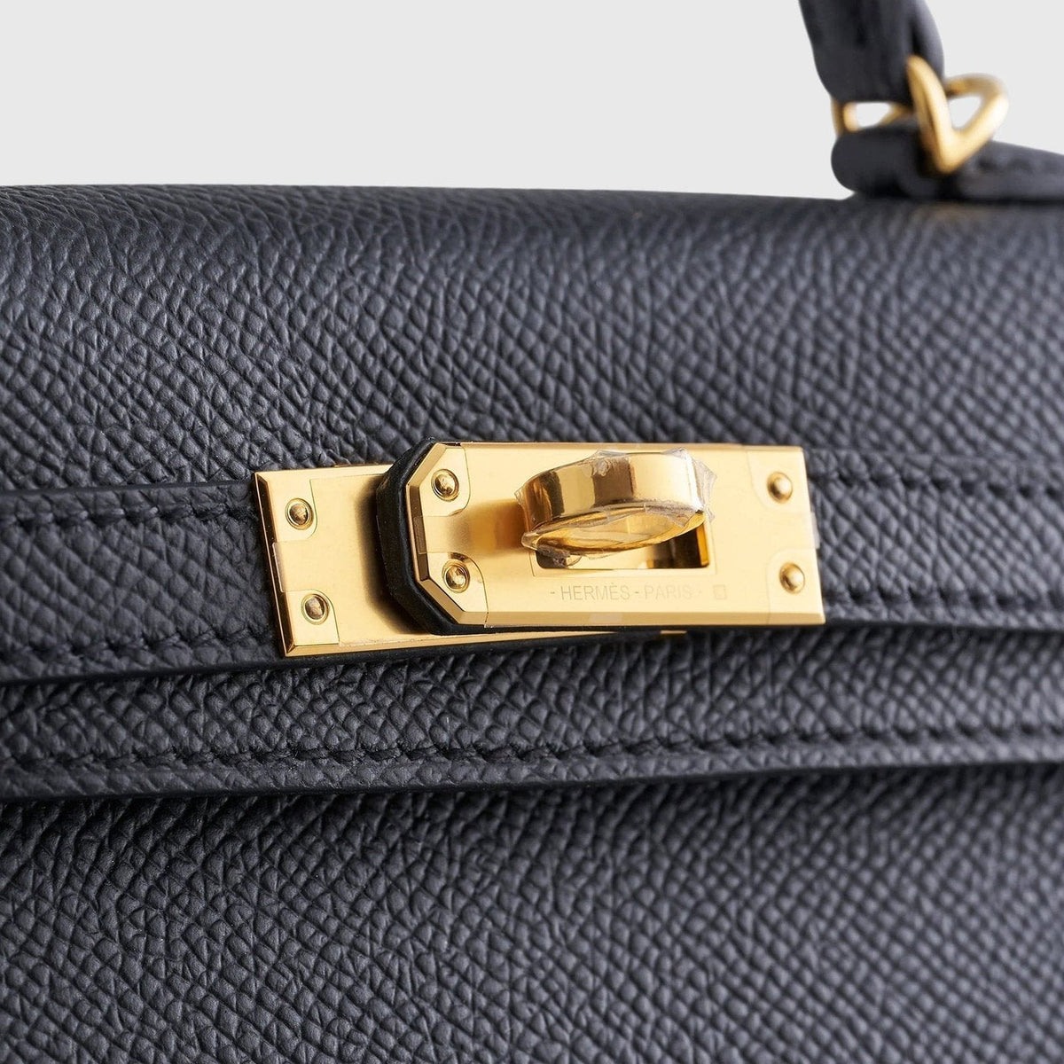 Hermès Kelly Mini Epsom Sellier Black Gold Hardware