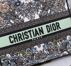 Dior Luxury Floral Butterfly Embroidered Handbag with Top Handle