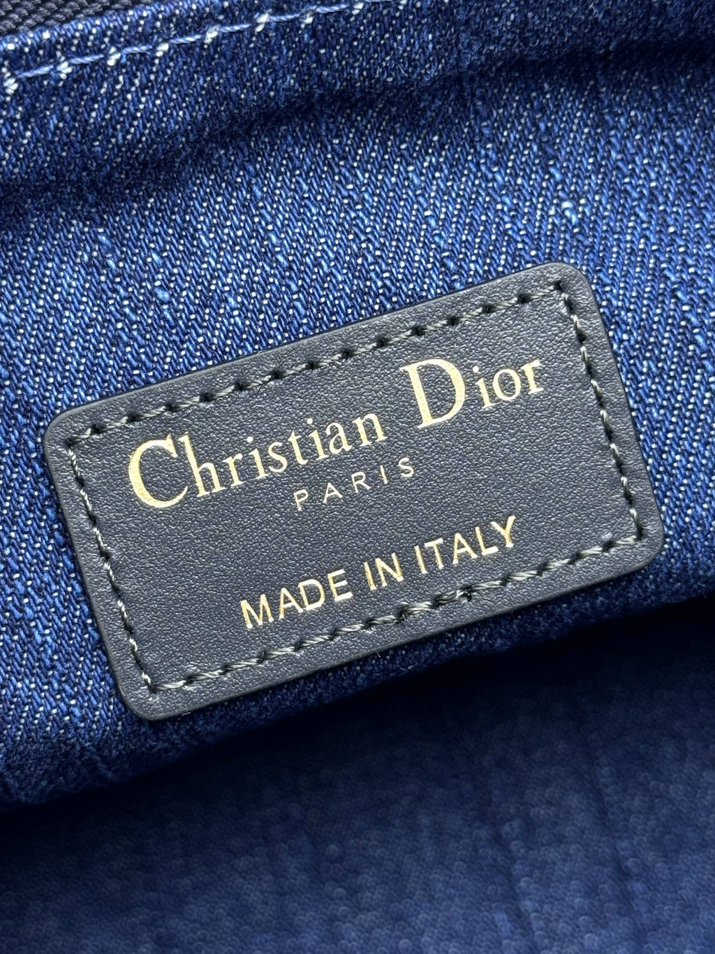 Dior Classic Blue Monogram Canvas Baguette Shoulder Bag with Strap