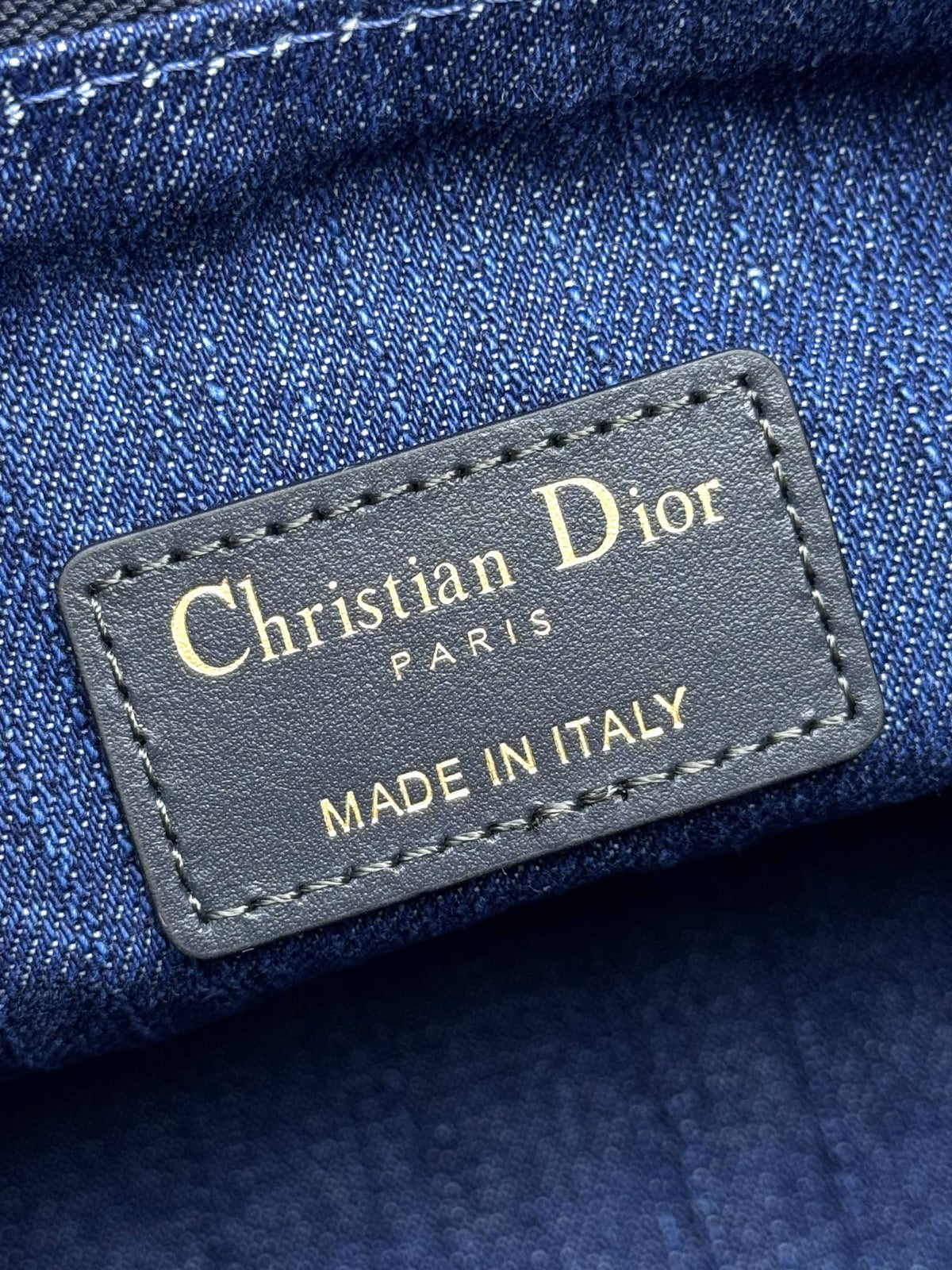 Dior Classic Blue Monogram Canvas Baguette Shoulder Bag with Strap