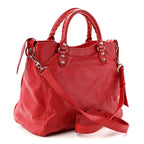 Agneau Giant 12 Silver Hardware Velo Coquelicot