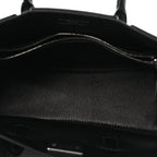 Smooth Calfskin Mini Bel Air Carry All Bag Black