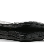 Arena Calfskin Puffy Monaco Chain Shoulder Bag  Black