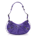 Agneau Arena Le Cagole Shoulder Bag XS Purple