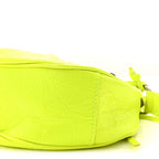 Agneau Arena Le Cagole Shoulder Bag XS Fluo Yellow