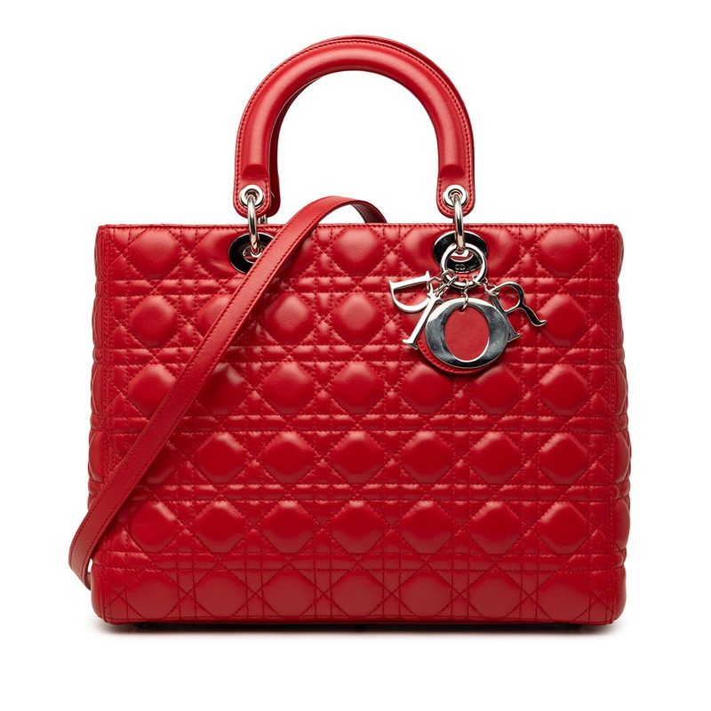 Dior Lady Dior Cannage Lambskin 2way Bag