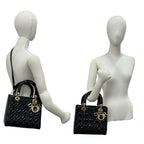 Christian Dior Lady Dior Patent Leather 2way Shoulder Bag
