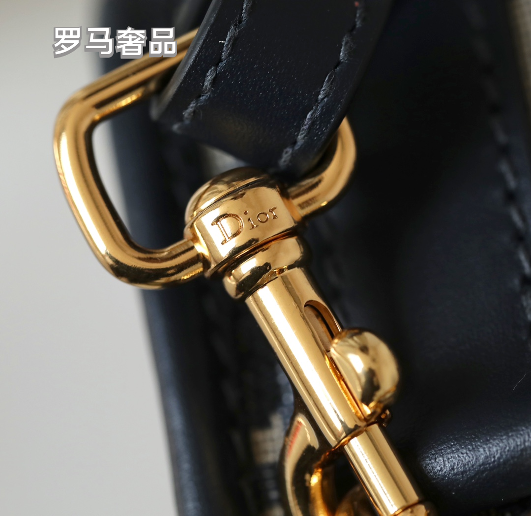 Dior Classic Blue Monogram Jacquard Flap Shoulder Saddle Bag