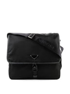 Prada Nylon and Saffiano Flap Messenger Bag
